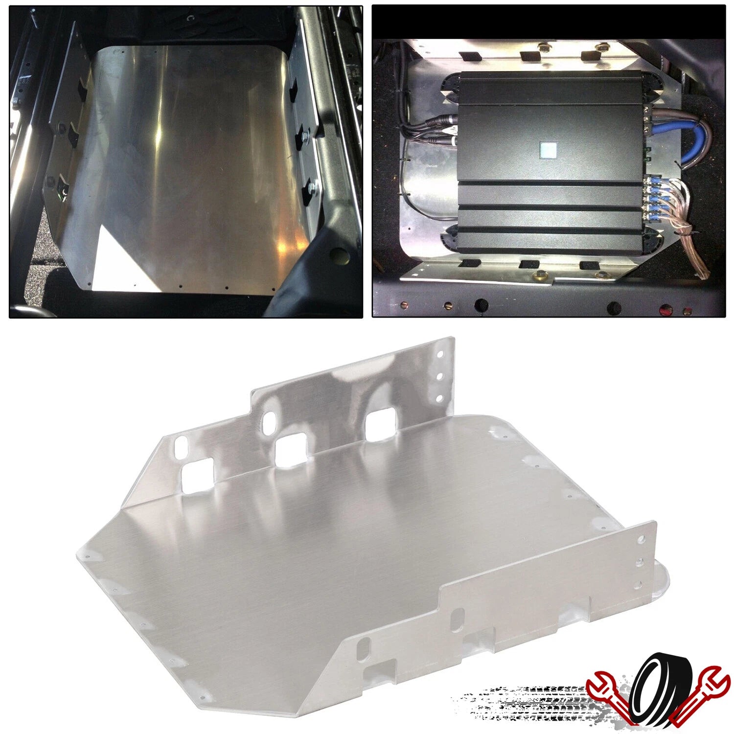 Under Seat Audio Amplifier Bracket for Jeep Wrangler JK (2007–2018)