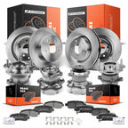 Front & Rear Disc Brake Rotors & Pads for Nissan Rogue