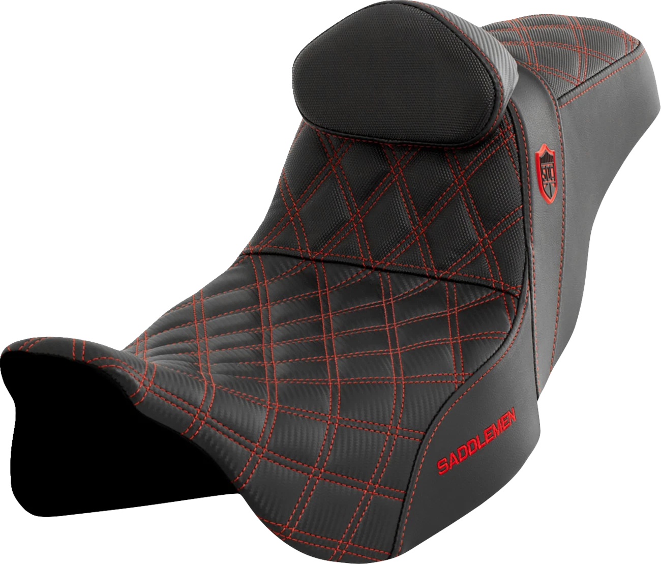 SADDLEMEN Pro Series SDC Performance Seat for FLH/FLT (w/ Backrest)