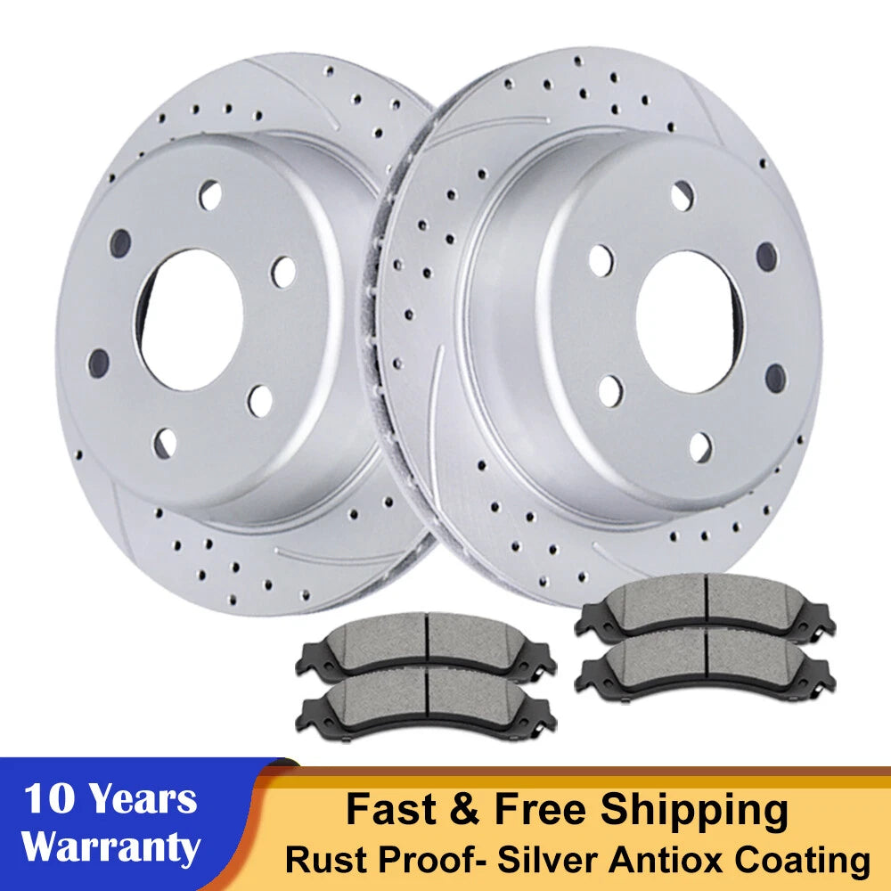 Rear Disc Rotor Brake Pads for Chevy Tahoe Silverado 1500 (2000–2006)