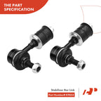 Set of 6 Front Sway Bar Links & Tie Rod Ends for Nissan Altima (1998–2001)