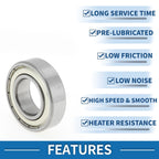 Deep Groove Ball Bearing P4 for Scooter Skateboard Wheel (22x44x12mm)