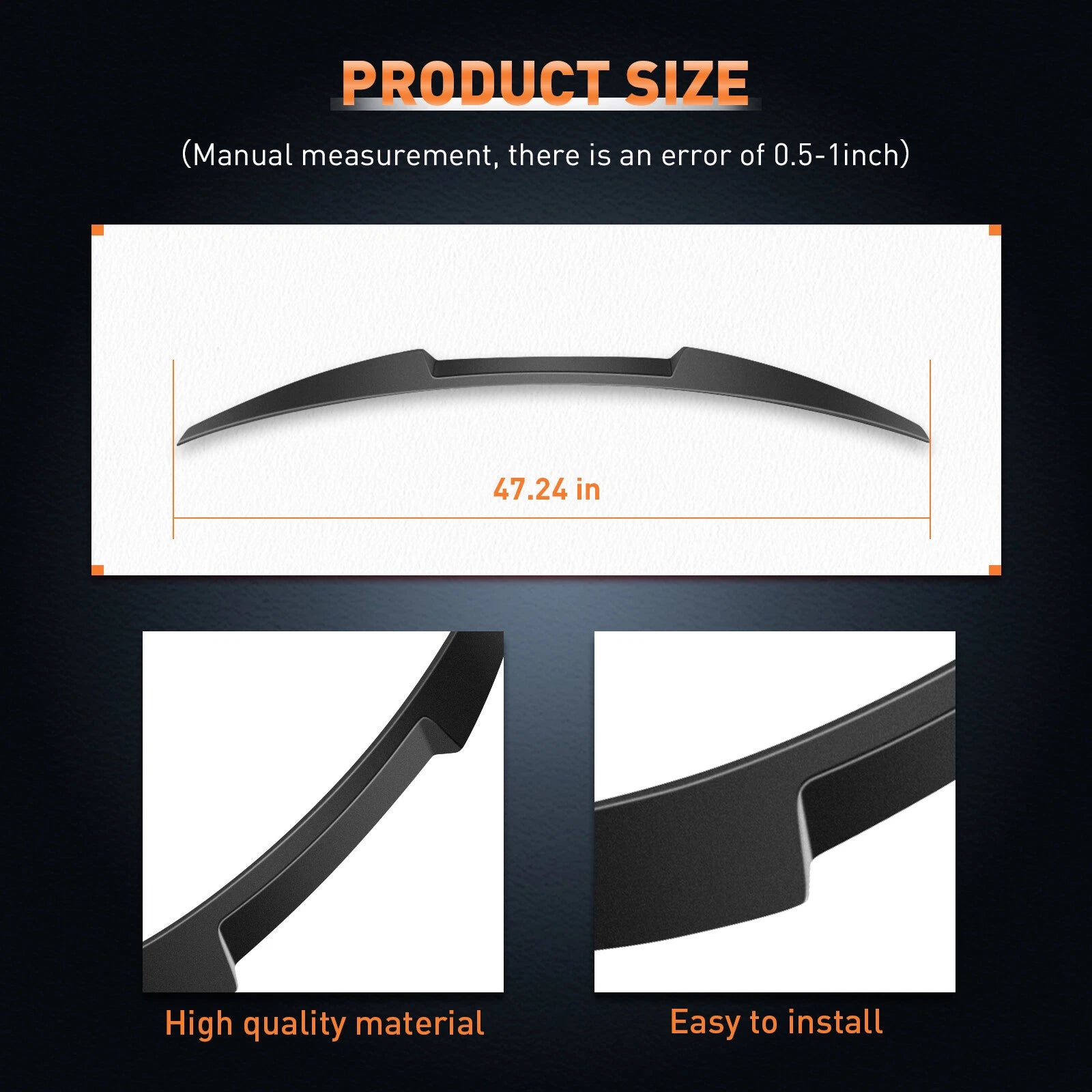 ABS Wing Spoiler for Toyota Corolla Sedan (2020–2022)
