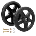 2X 12" Plastic Wheels for Craftsman Mower (Fits )