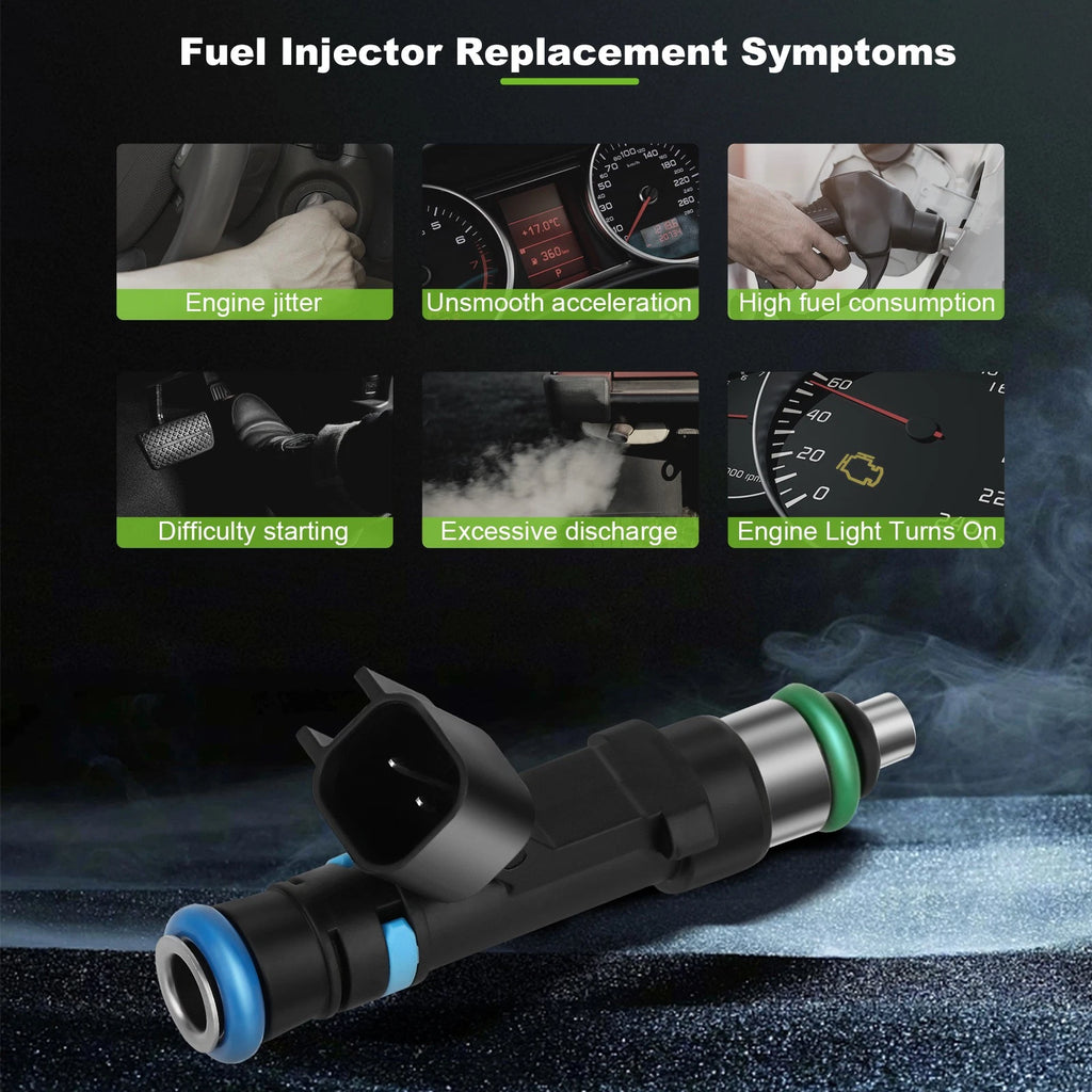 8Pcs Fuel Injectors for Lincoln Town Car, Mercury Grand Marquis (1990–2011) 6W7Z9F593AA