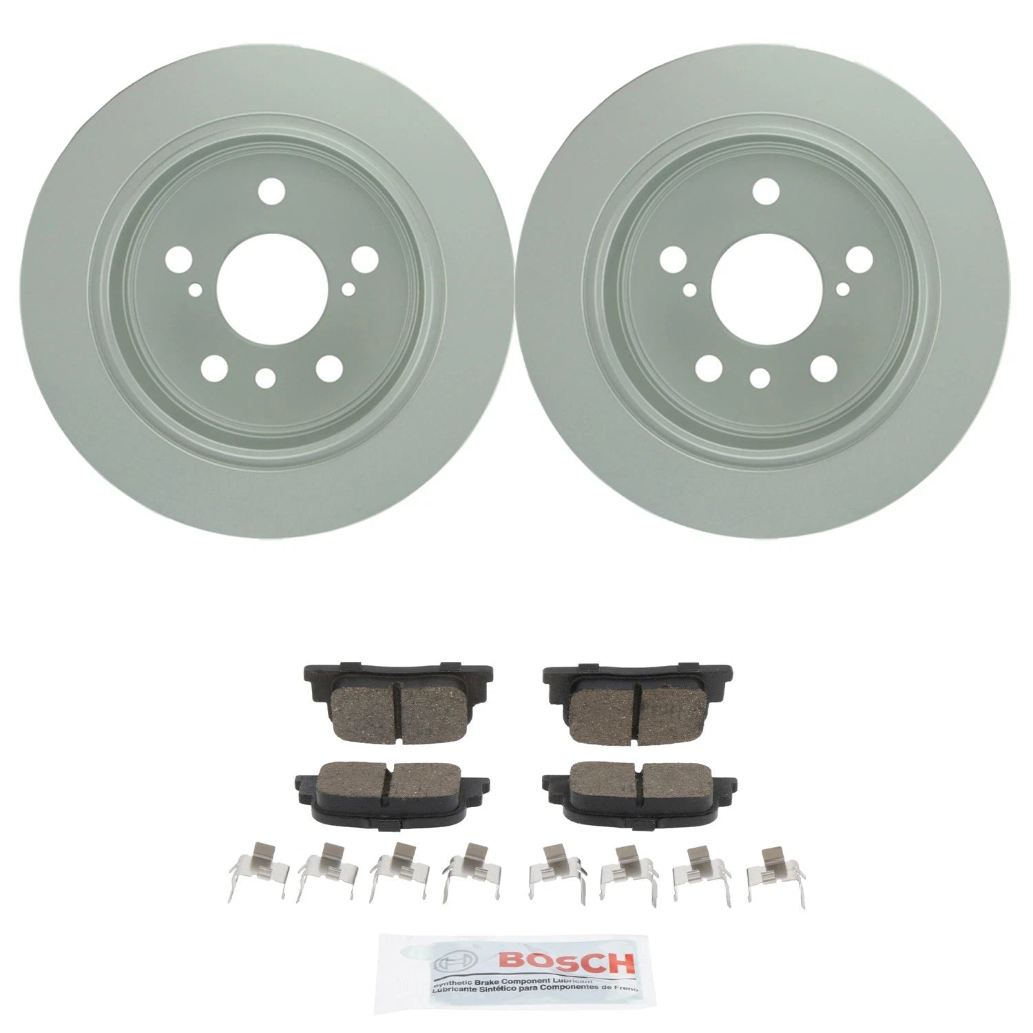 Bosch QuietCast Rear Rotors & Ceramic Brake Pads for Camry ES300 (1997–2001)