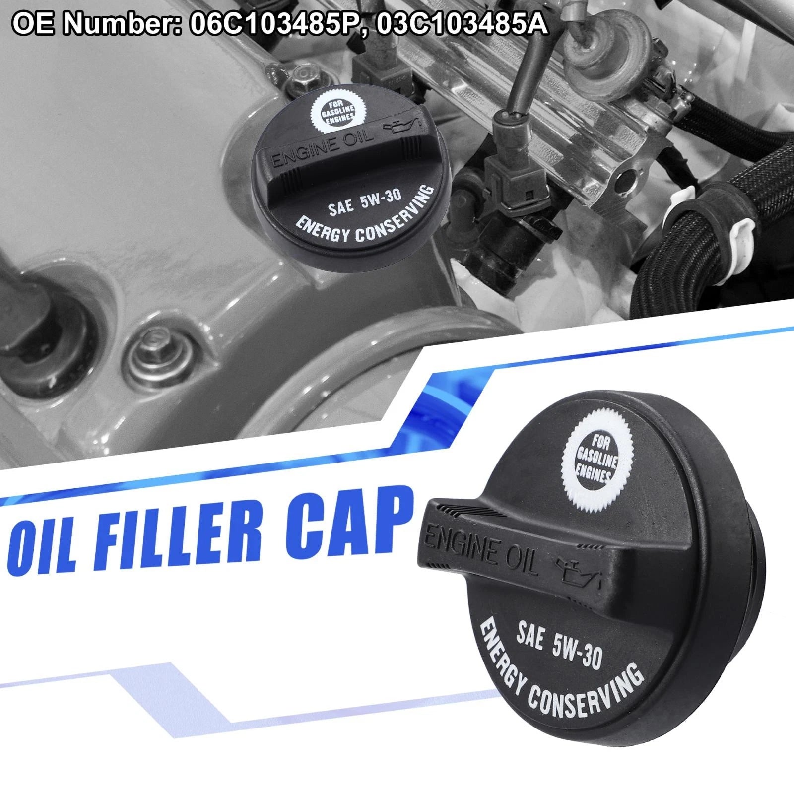 Oil Fuel Tank Cap for Volkswagen Audi (06C103485P)