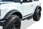 Set of 2 Black Nerf Bars for Ford Bronco 2-Door (2021–2026)