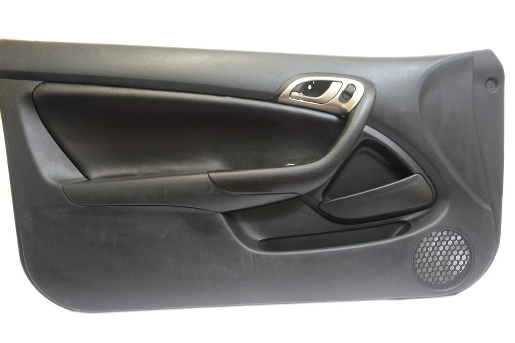 Front Insert Door Panel Cover for Acura RSX (2002–2006) Black Leather