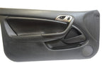 Front Insert Door Panel Cover for Acura RSX (2002–2006) Black Leather