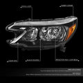 Left Driver Side Headlight Lamp for Honda CR-V (2012–2014) OE Style