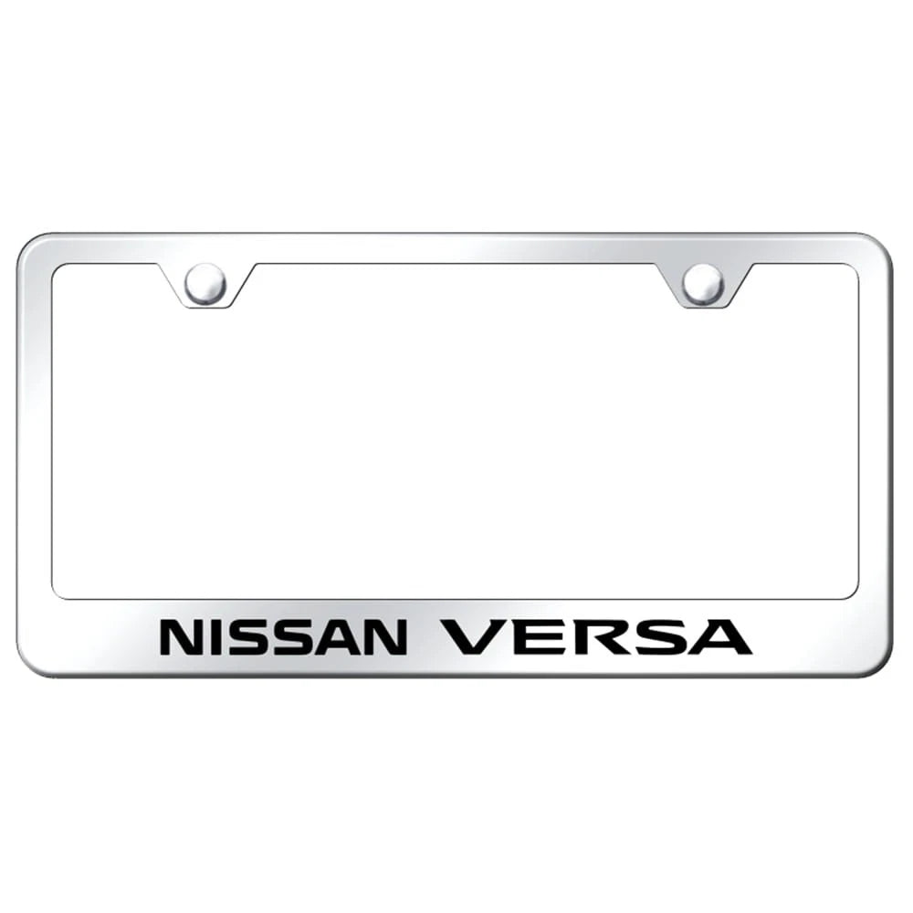 Stainless Steel License Plate Frame - Officially Licensed for Nissan Versa