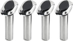 Set of 4 Stainless Steel Fishing Rod Holders 30 Degrees for Marine Boat