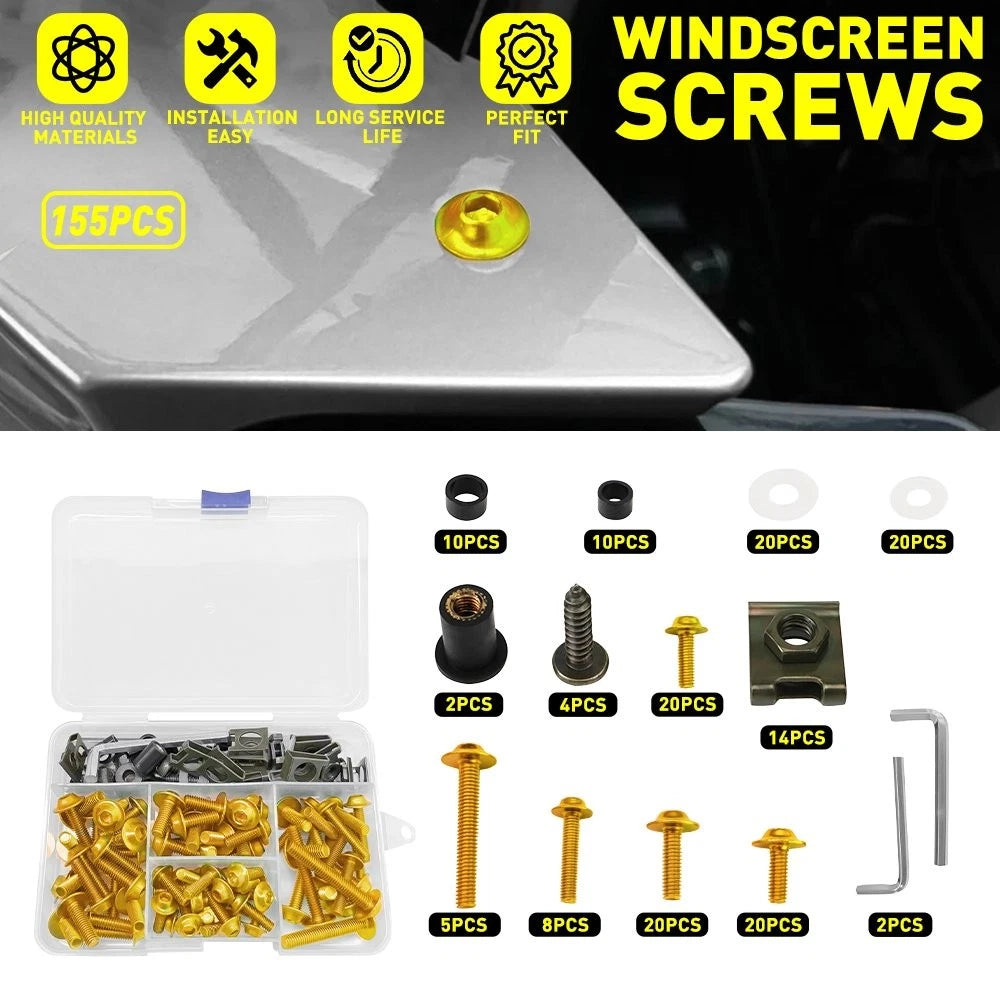 Fairing Bolts Kit for Honda CBR600RR CBR1000RR (2003–2023)