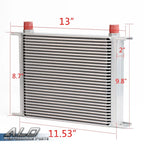 30 Row AN10 Aluminum Engine Oil Cooler for Universal Fit