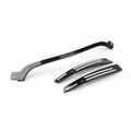 Double Light Gliding Stripes Windshield Trim for FLTRX Road Glide (2014–2017)