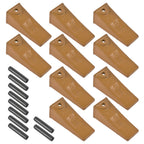10Pcs Long Bucket Teeth X156L + Pins P156 for Skid Steer Mini Excavators