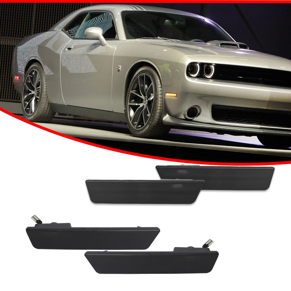 Smoked LED Side Marker Lights for Dodge Challenger (2008–2014)