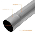 16 Pcs 2.25" OD Exhaust Piping Kit for Custom Applications (DIY)