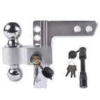 2" Receiver Adjustable Trailer Hitch for Universal Fit (6" Drop/Rise)
