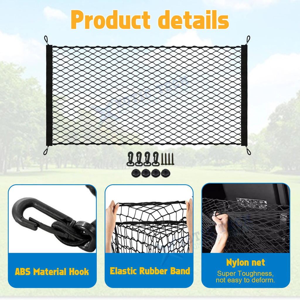 Nylon Rear Cargo Storage Organizer Net for SUV Hatchback (2010-2025)