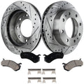 Front Brake Disc and Pad Kit for Chevy Suburban Yukon (2000–2006)