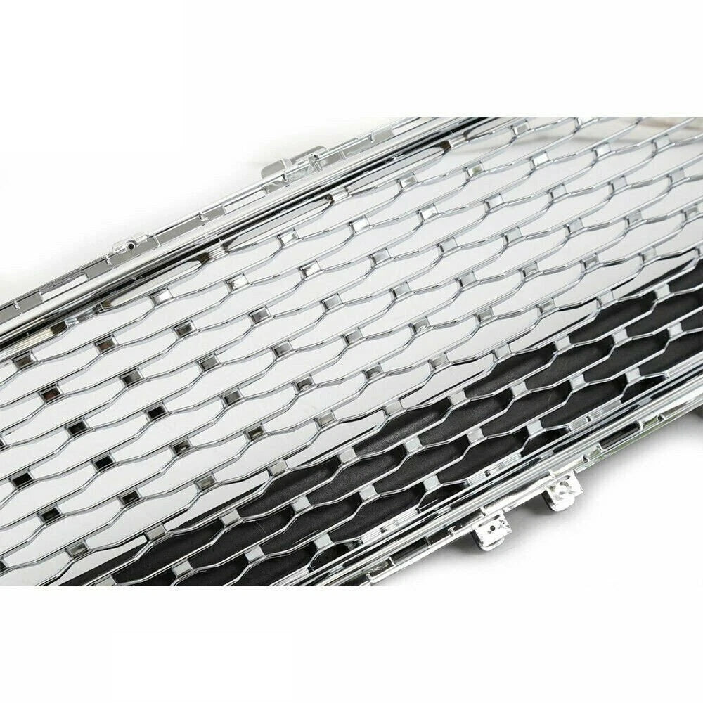 Chrome Front Upper Mesh Bumper Grille for Ford Fusion (2019–2020)