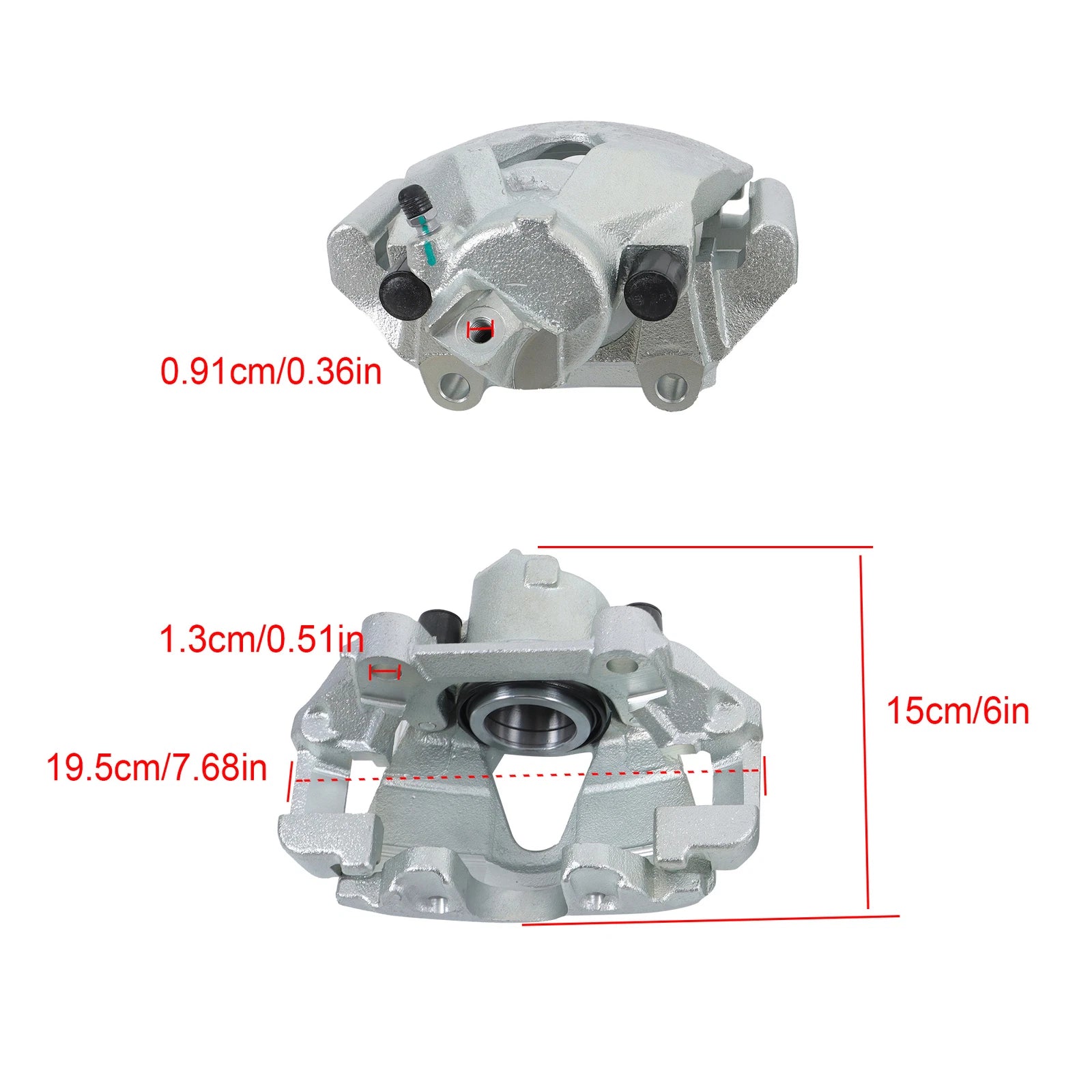 Front Disc Brake Caliper with Bracket for Volkswagen Jetta Golf (1996-2005)