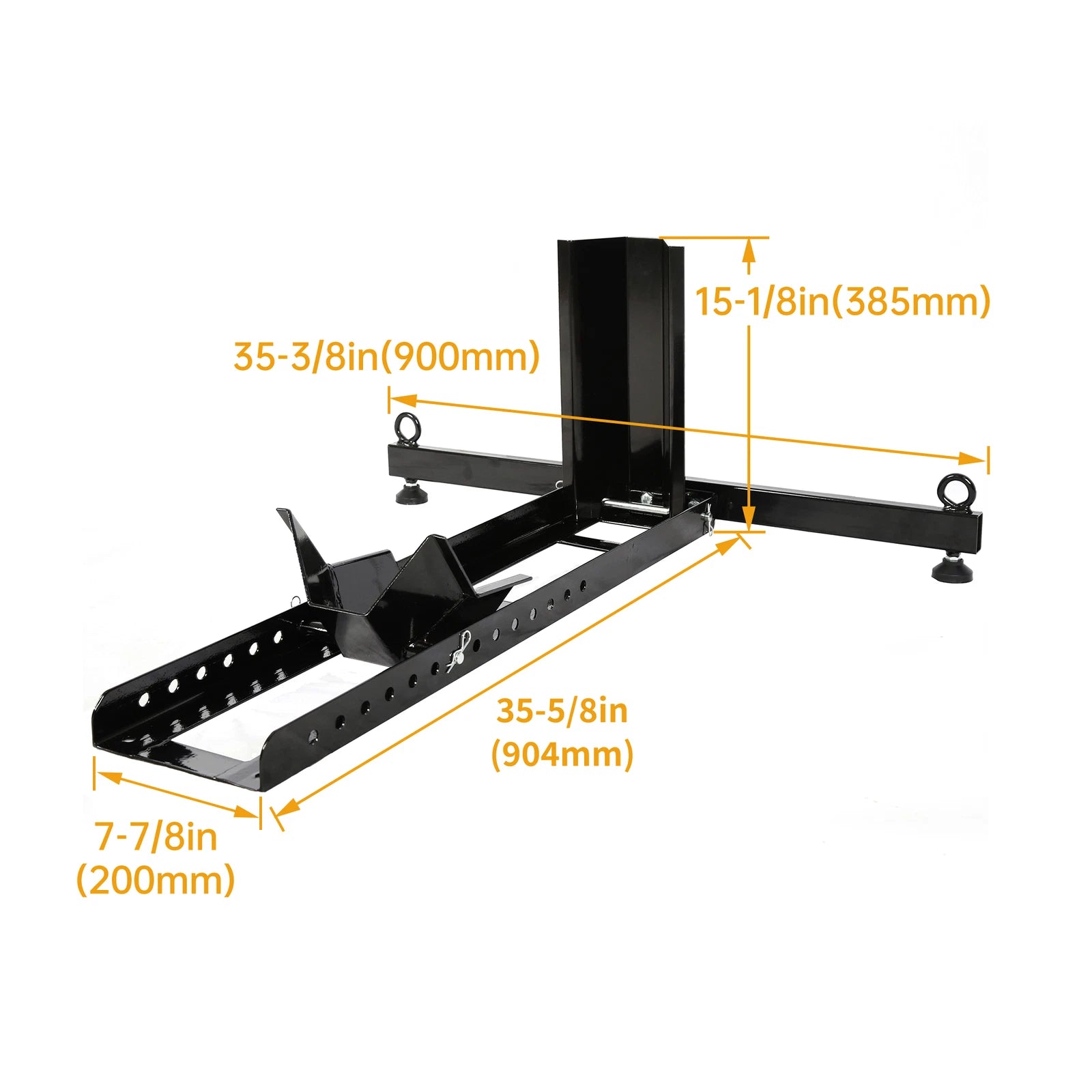 Adjustable Motorcycle Wheel Chock Stand for (15"-22" Wheel)