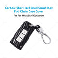 Carbon Fiber Key Fob Chain Case for Mitsubishi Outlander