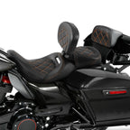 Driver & Passenger Seats Backrest Pad for Harley Touring Models (2014–2023)