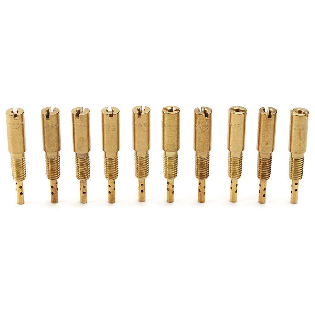 10 Pcs Carburetor Pilot Jet for MIKUNI VM/TM/TMX AX100 (#10-#32.5)