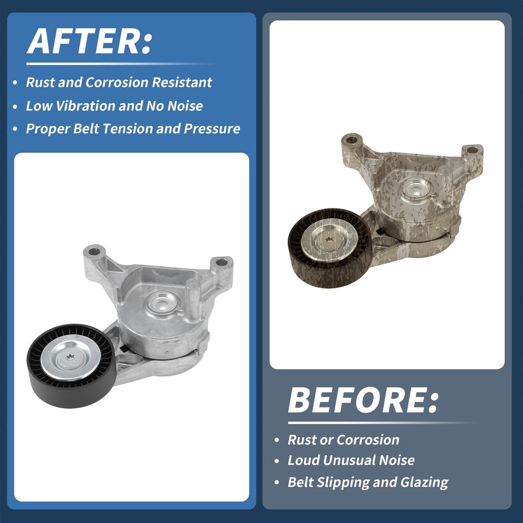Belt Tensioner for Audi A3 (2003–2013) No. 03G903315/03G903315A Metal