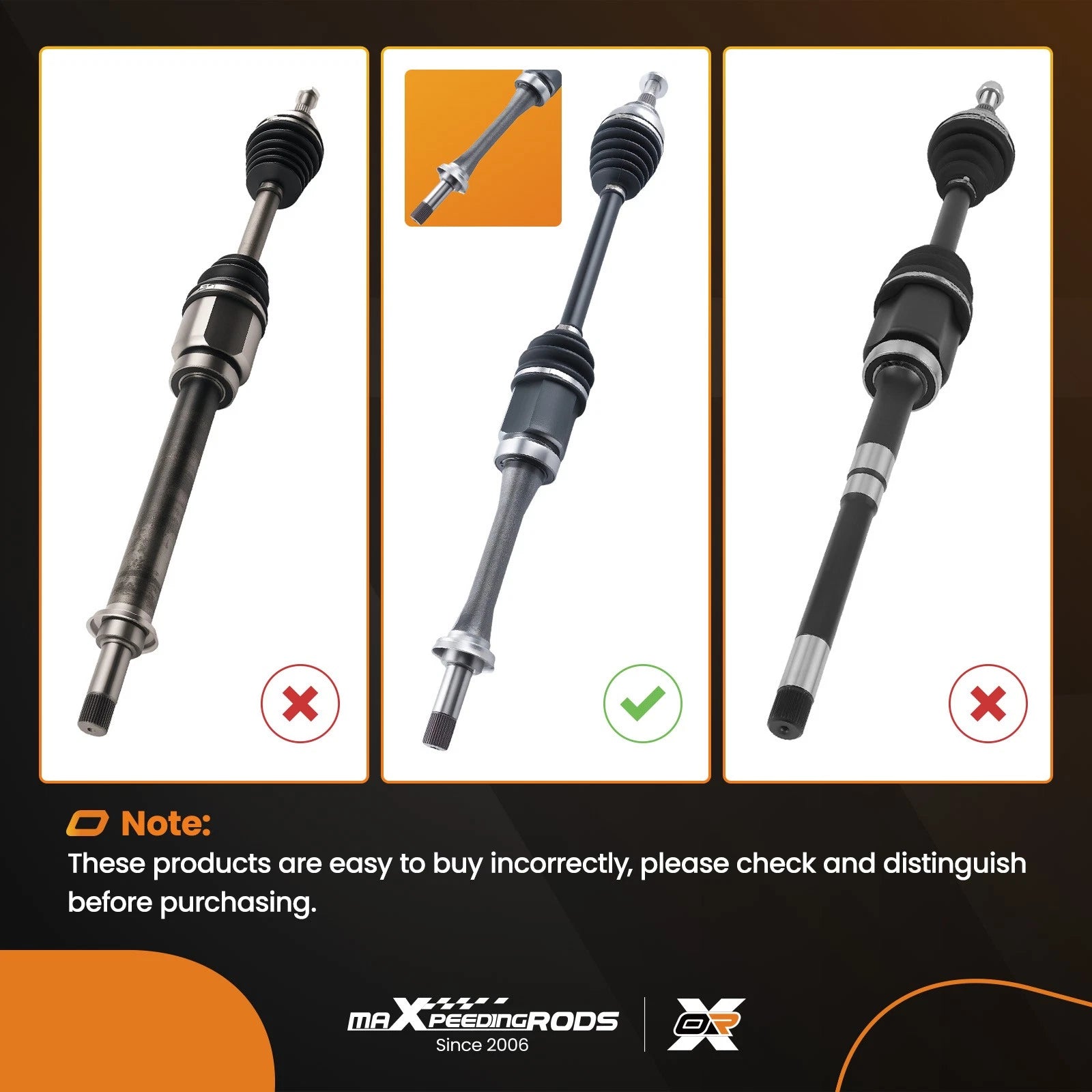 1 Pcs Front Right CV Axle Shaft for Ford Escape (2013–2016) 2.5L FWD