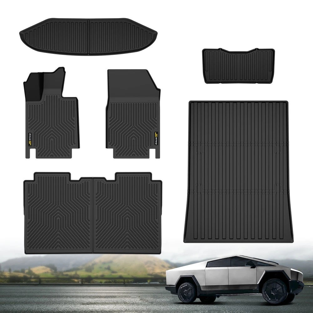 TPE Floor Mats for Tesla Cybertruck (2023–2025)
