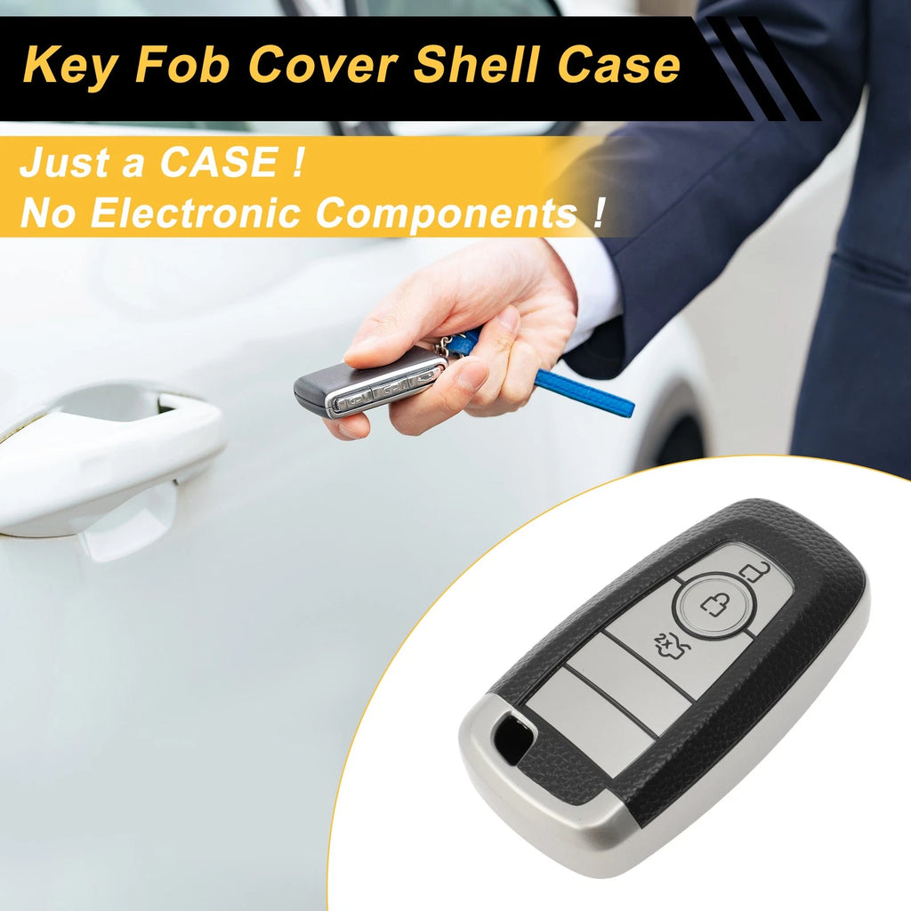 TPU Silicone Key Fob Shell Cover Case for Ford Mondeo (3 Buttons)