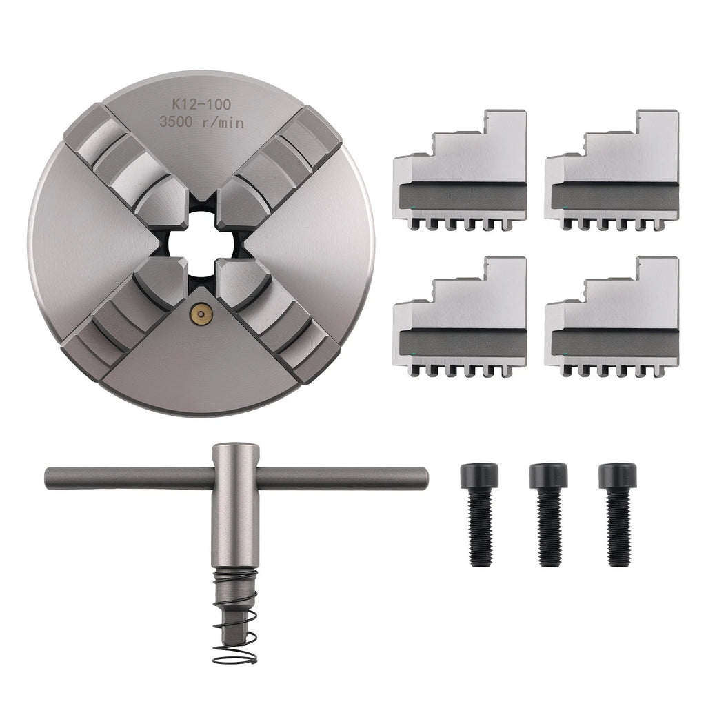 4 Jaw 100mm Lathe Chuck K12-100 for CNC Machine