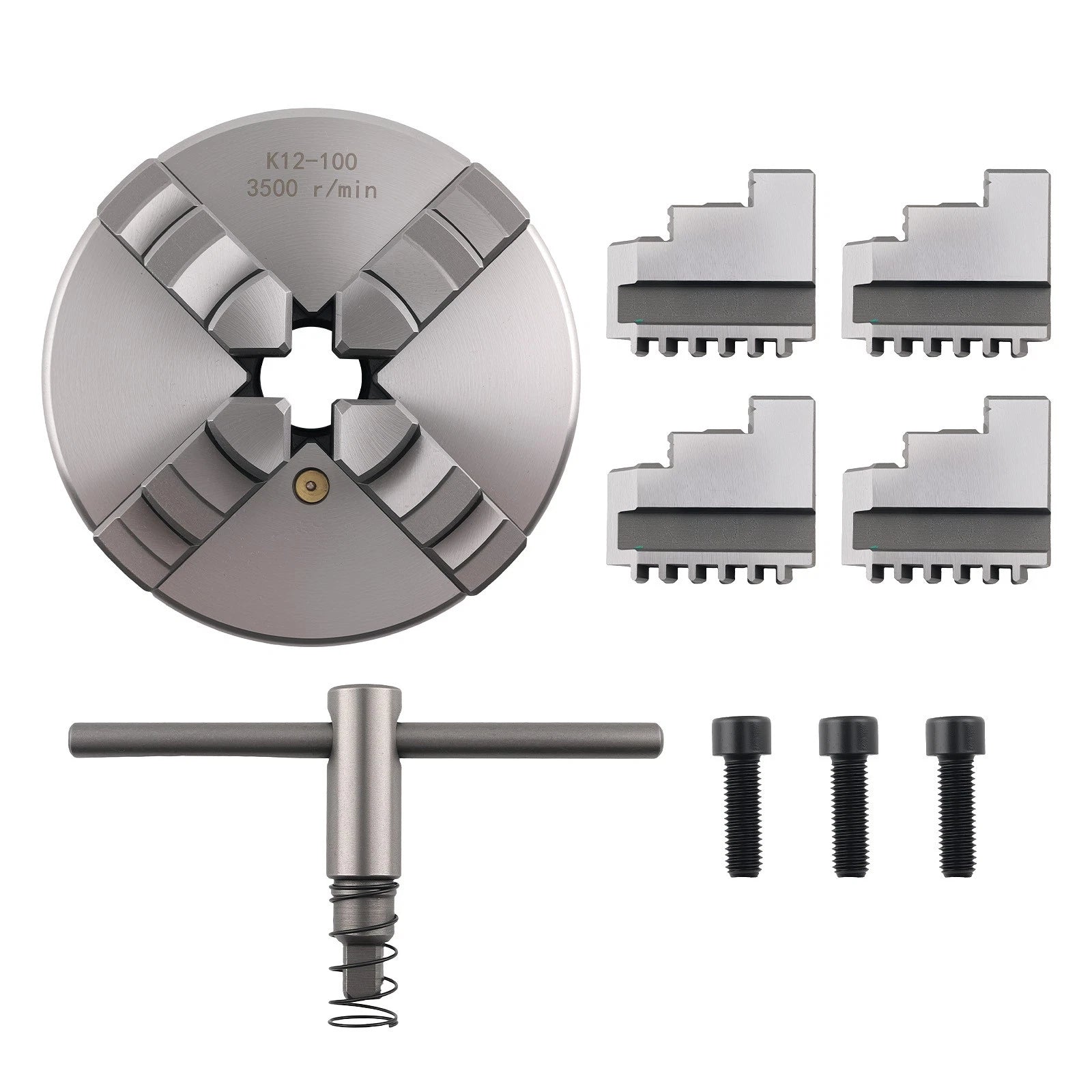4 Jaw 100mm Lathe Chuck K12-100 for CNC Machine