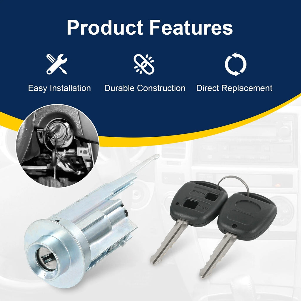 Ignition Lock Cylinder Switch with 2 Keys for Sequoia Tundra (2001-2007)