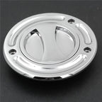 Chrome Keyless Gas Cap for Kawasaki ZX-10R, ZX-9R, ZX-6RR (2004–2023)
