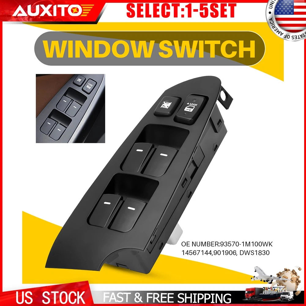 Driver Door Power Window Control Switch for Kia Forte Forte5 (2010–2013)