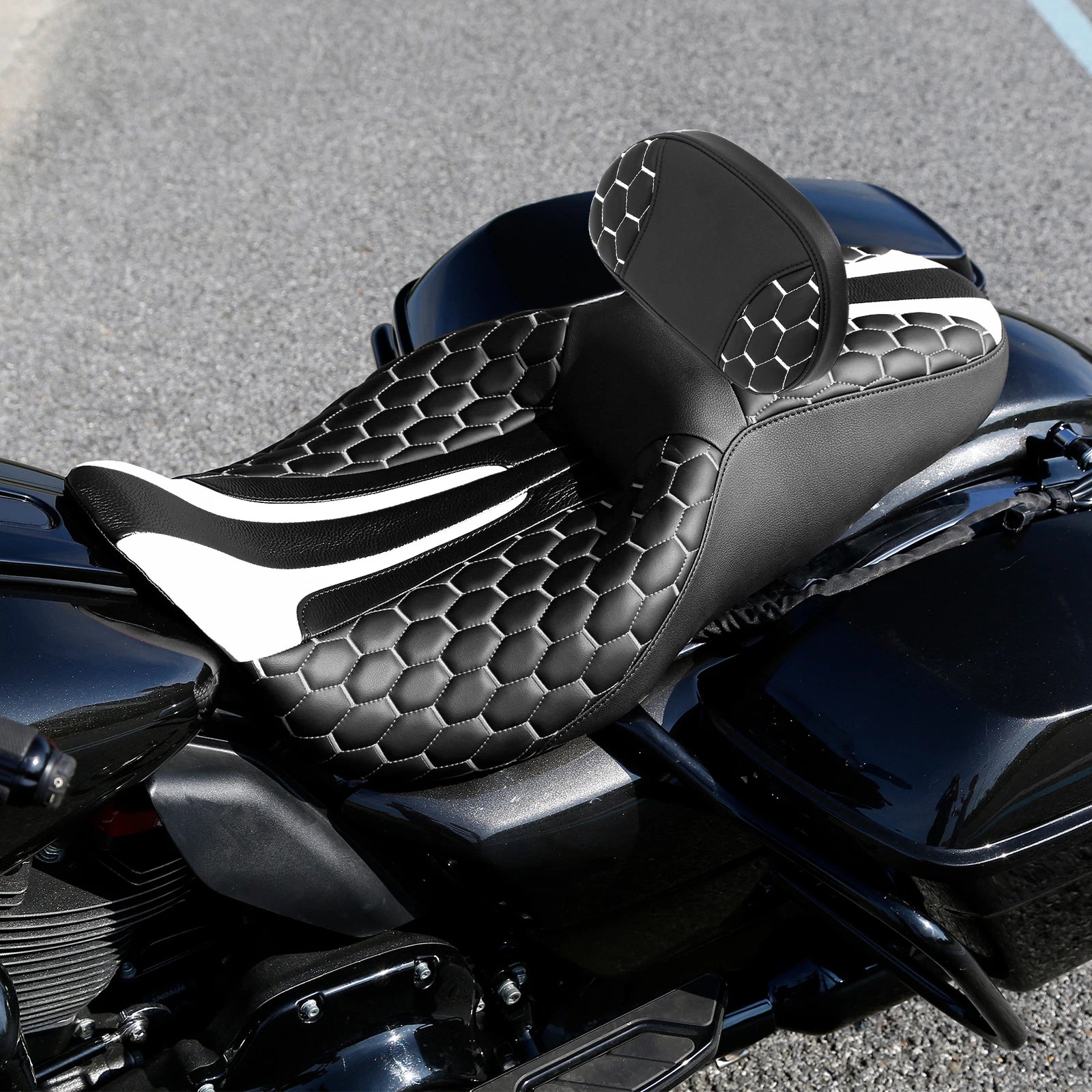Driver Passenger Seat Backrest for Harley Street Road Glide (2009–2023)