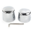Rear Axle Nut Covers for Harley Softail Deuce FXSTD Springer Chrome