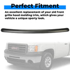 Front Hood Molding Trim for GMC Sierra 1500 2500HD 3500 HD (2007–2013)