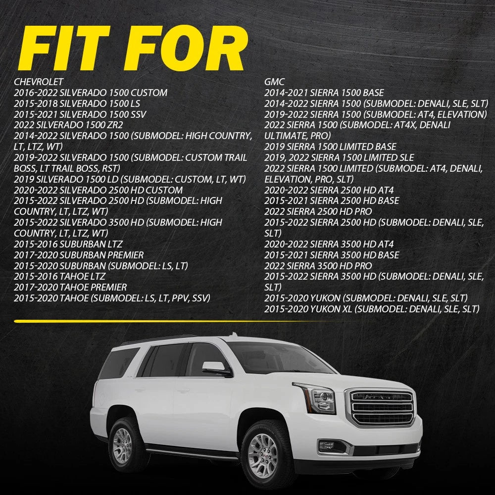 Front Passenger Side Exterior Door Handle for Chevy Silverado GMC Sierra (2014–2022)