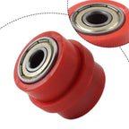 8MM Drive Chain Pulley Tensioner Wheel Guide for Street Bike Red
