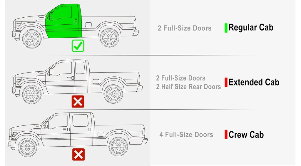 Drop Down Steps for Ford F250 F350 Regular Cab (1999-2016)