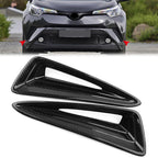 Carbon Fiber Look Front Fog Lamp Light Cover Trim for Toyota CHR (2016–2018)