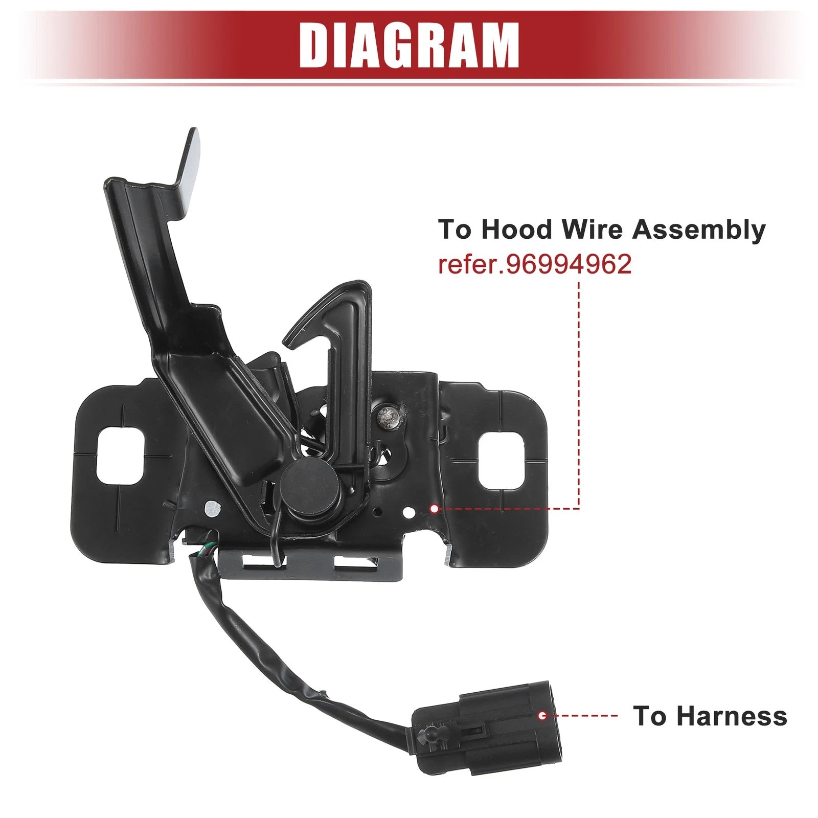 Hood Latch with Sensor for Chevrolet Cruze (2012–2016)