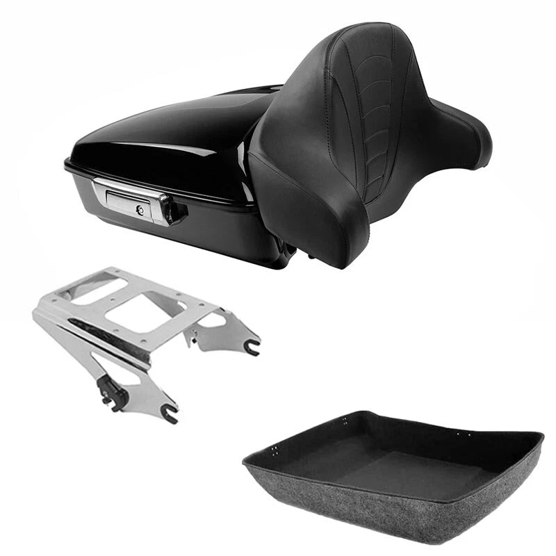 Chopped Trunk Pad Mount for Harley Touring Road Street Glide (2009–2013)